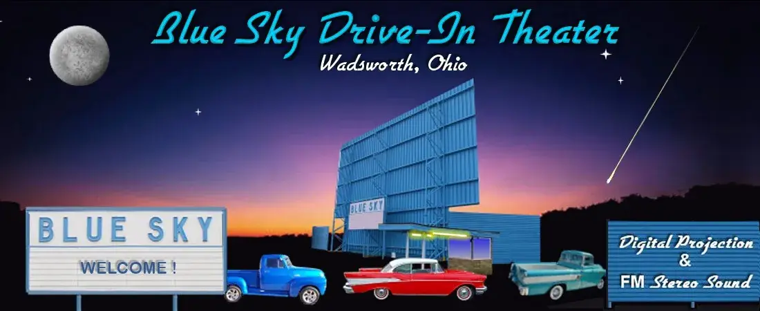 Blue Sky Drive-In Theater in Wadsworth, OH